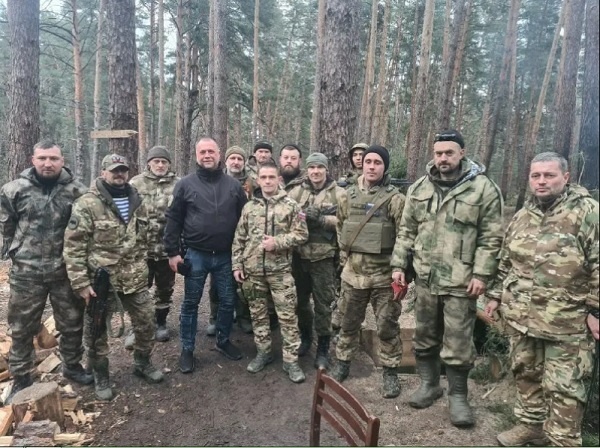 Один из первых составов батальона. Кременной лес