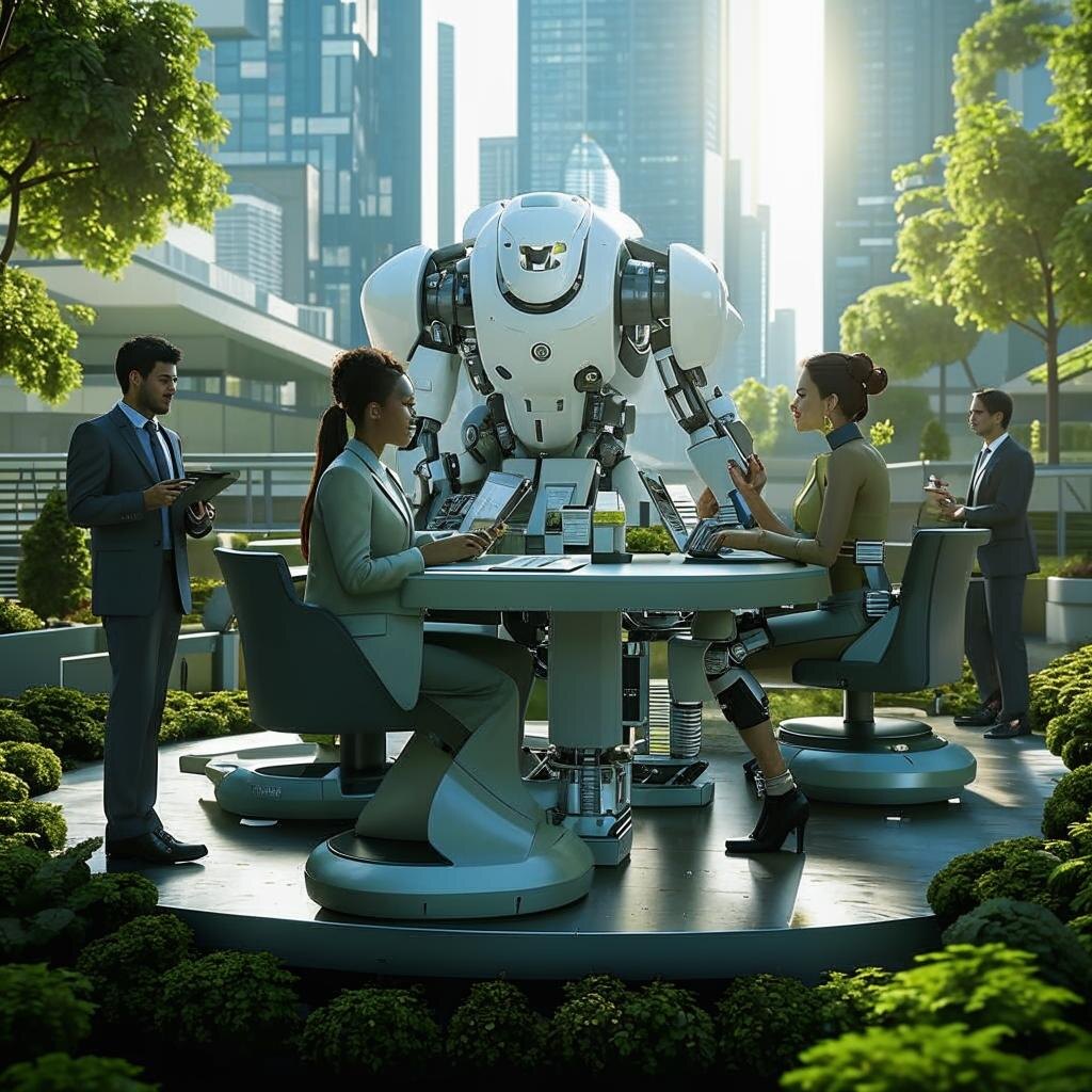 Роботы и люди будут дополнять друг друга, выполняя задачи, в которых каждый из них проявляет свои сильные стороны.        