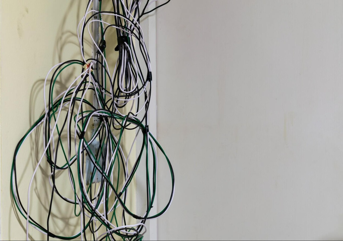 Временная проводка на стройке