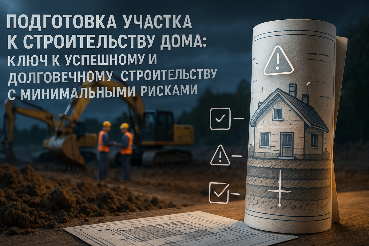    Подготовка участка к строительству дома: ключ к успешному и долговечному строительству с минимальными рисками