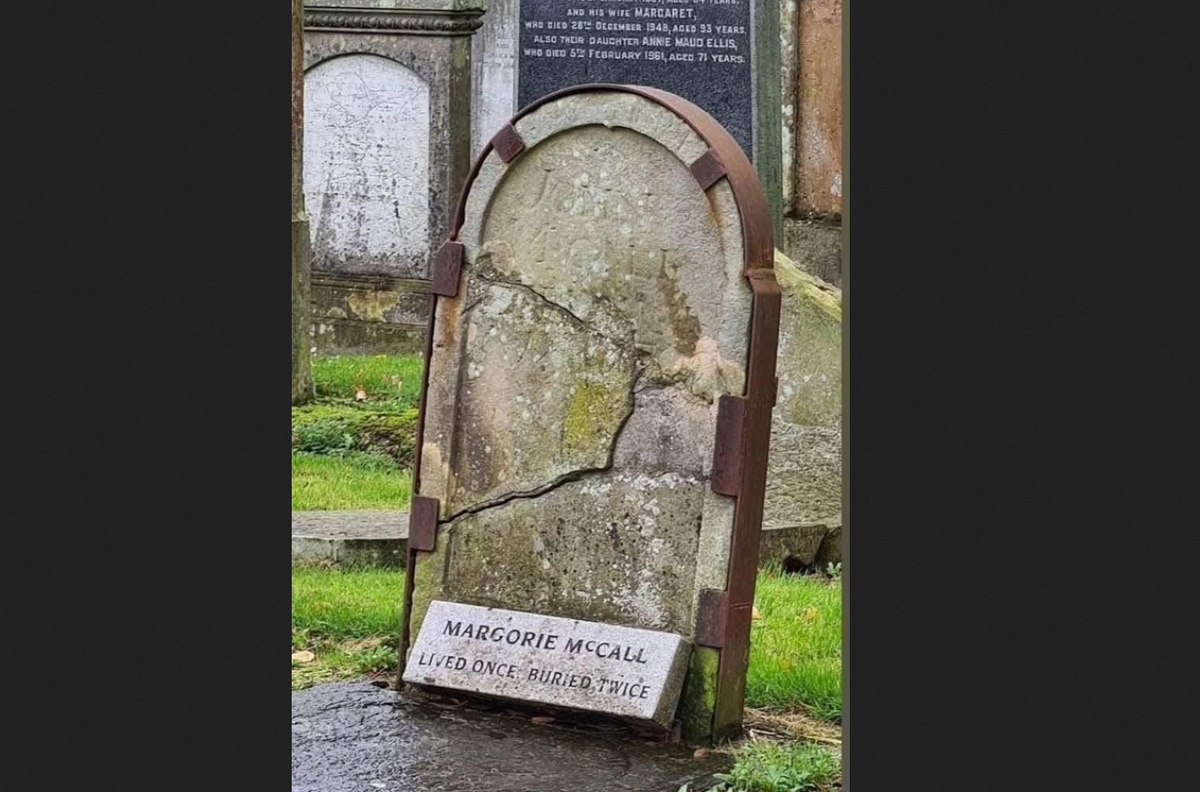Могила Марджори Макколл. Фото из сообщества "Исторические и интересные факты" в ВК