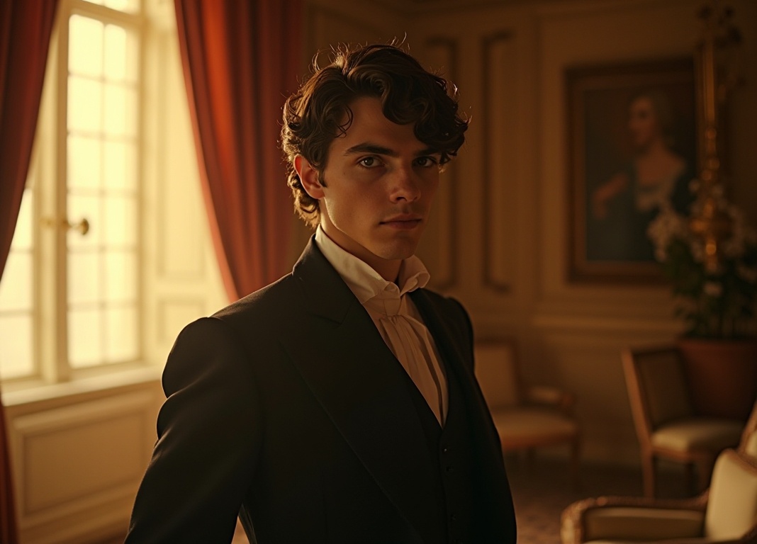 Дориан Грей в момент своей невинной красоты, но с тенью тревоги в глазах