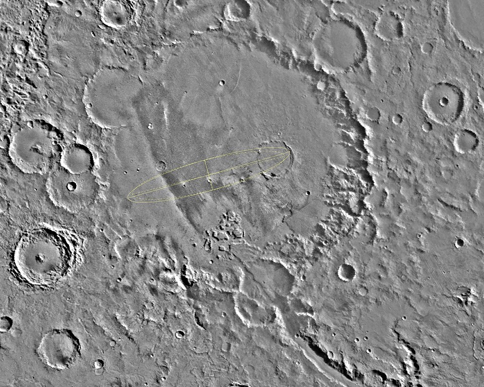 Кратер Гусева (Gusev), снимок НАСА. 