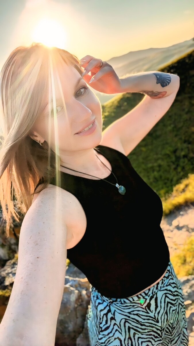 Автор канала в горах Алтая