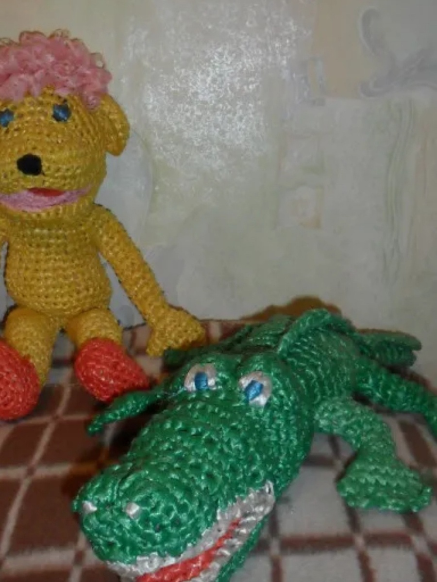 Обезъянка и крокодил .