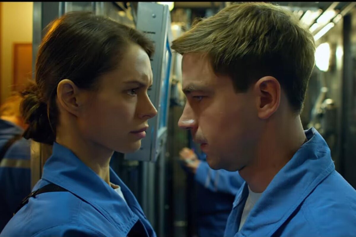    Диана Пожарская и Александр Петров в "Кракене". кадр фильма "Кракен".