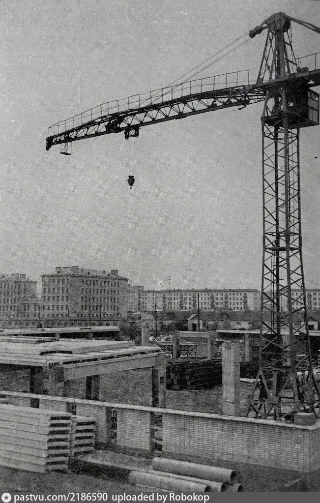 Начало строительства будущего рынка, 1961. С сайта www.pastvu.com.