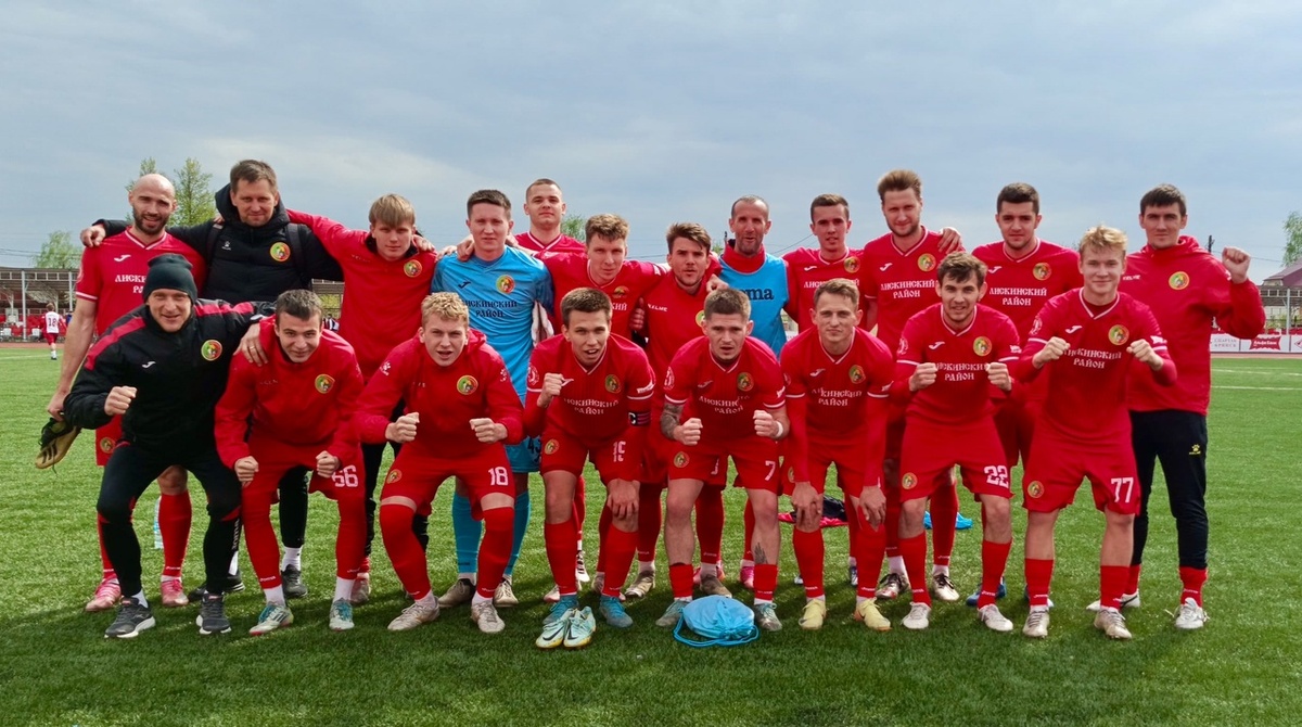 Победное фото после игры в Брянске