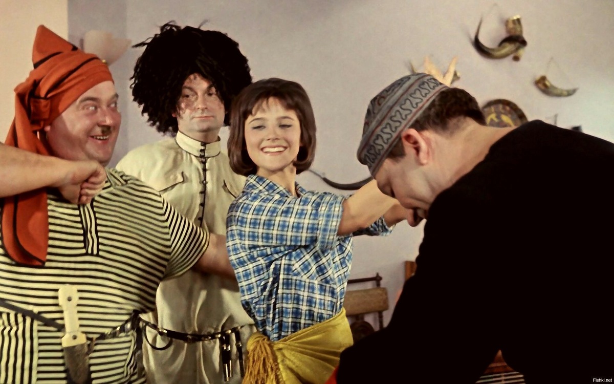 кадр из фильма «Кавказская пленница»