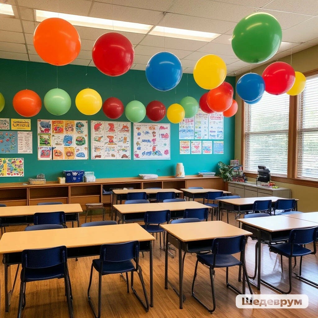 Украшение класса.