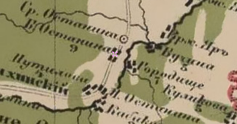 Фрагмент карты Стрельбицкого.