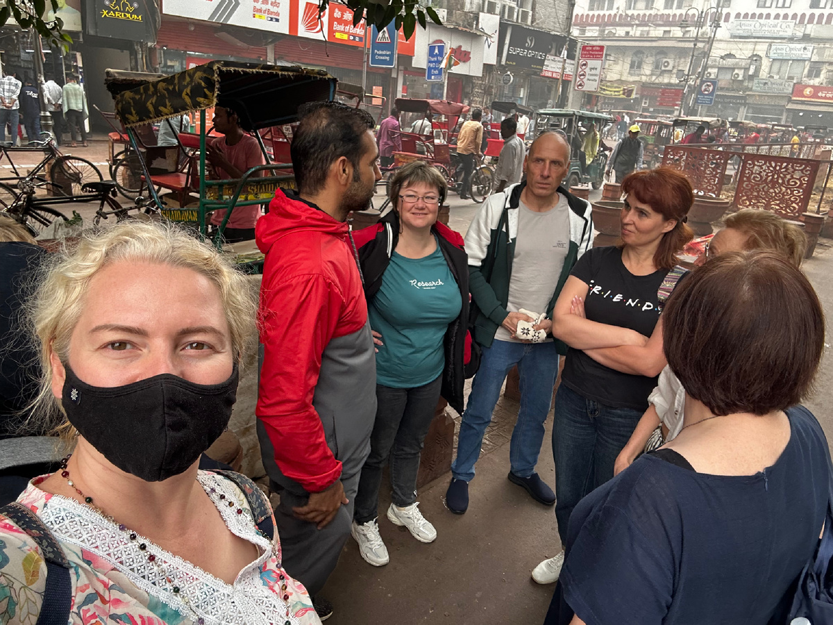 В Нью-Дели с группой 