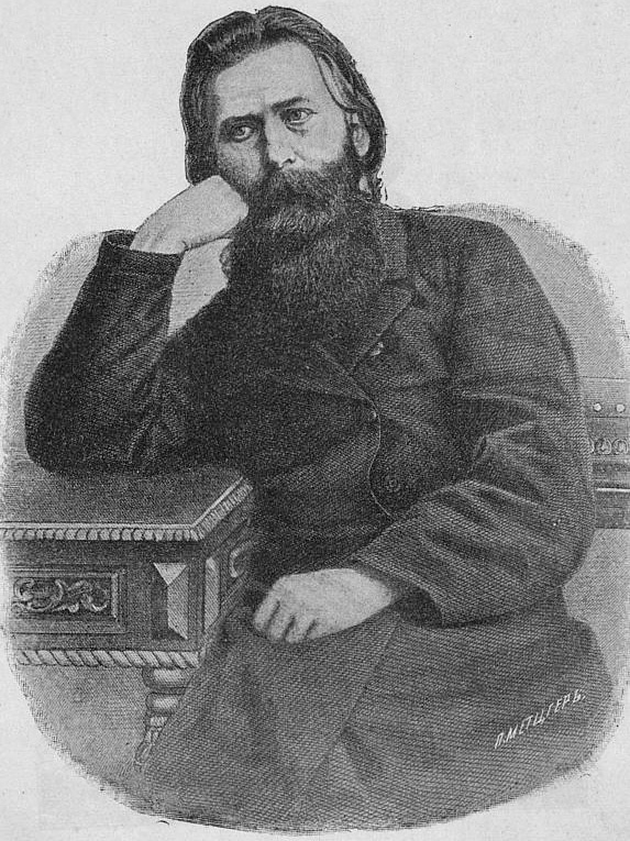 Поэт Иван Захарович Суриков. Гравюра на стали с фотографии Эгерта 1870—1880-х годов.