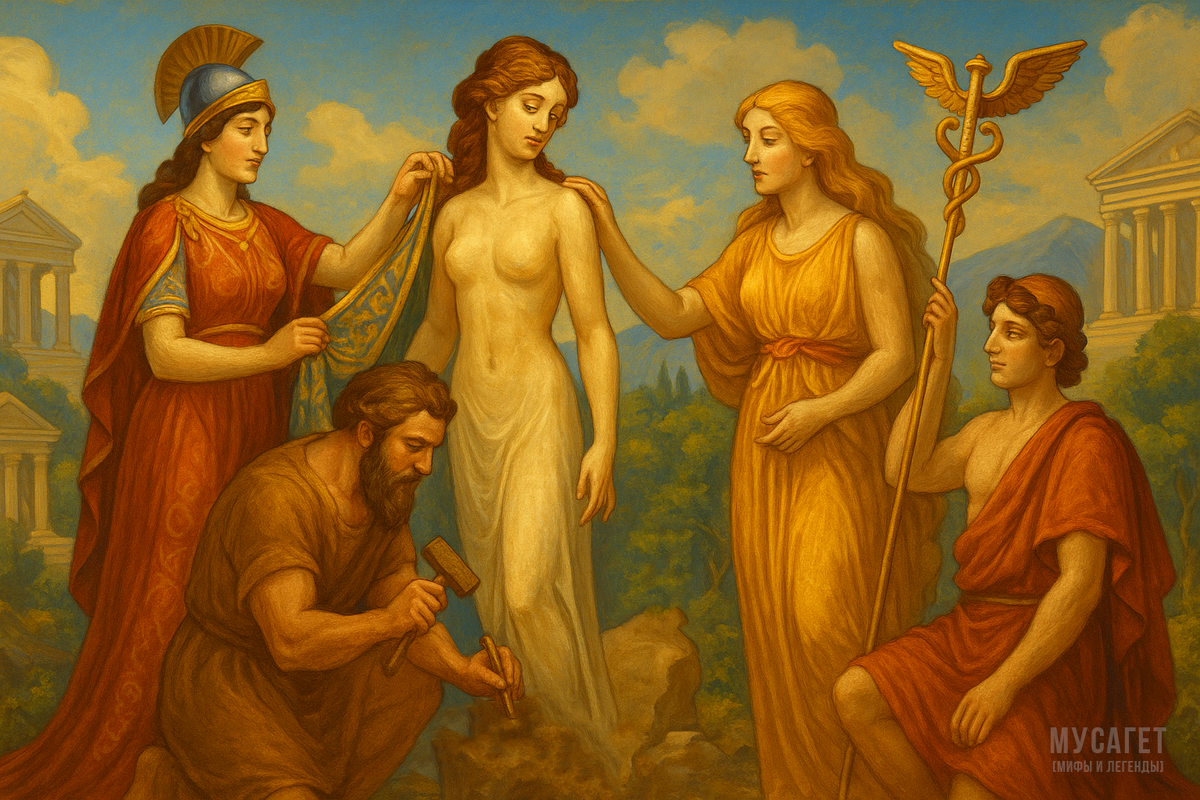 Боги создают Пандору 