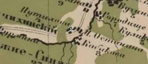 Фрагмент карты Стрельбицкого.