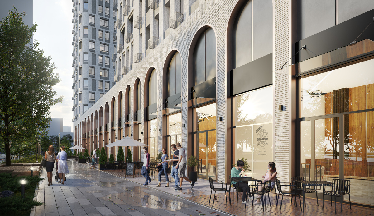 Кто-то предпочитает работать из кафе на первом этаже ЖК