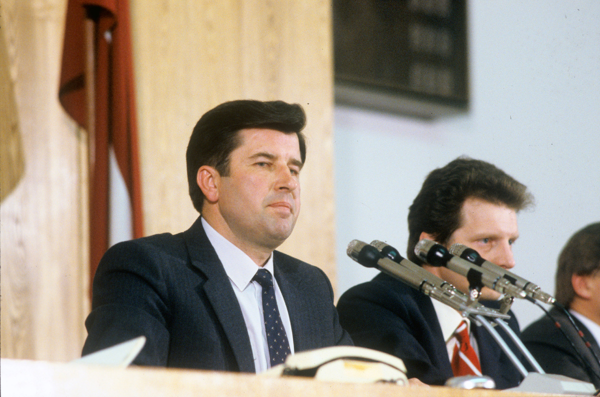 Председатель Верховного Совета Латвийской ССР Анатолий Валерианович Горбунов на сессии Верховного Совета © Sputnik