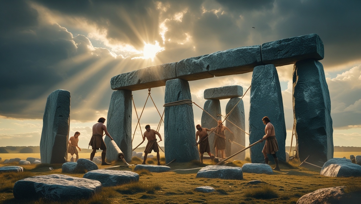 По мнению ученых, строительство Стоунхенджа могло выглядеть вот так... (листайте дальше).