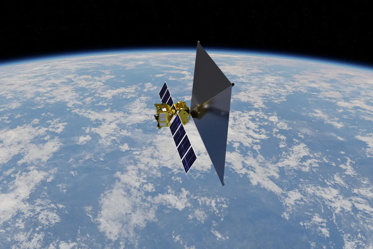 Концепция надувного космического паруса Spaceo.