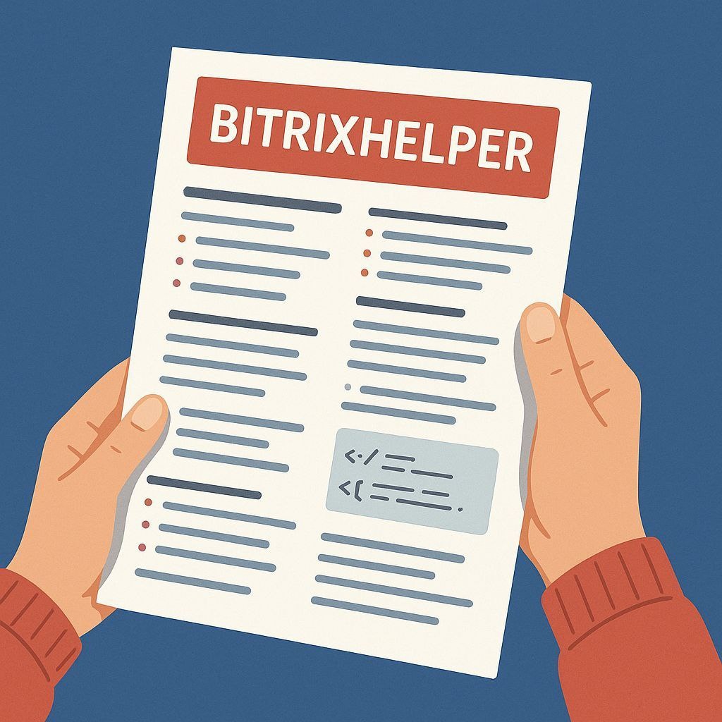 BitrixHelper — шпаргалка по Bitrix, которую хочется сохранить