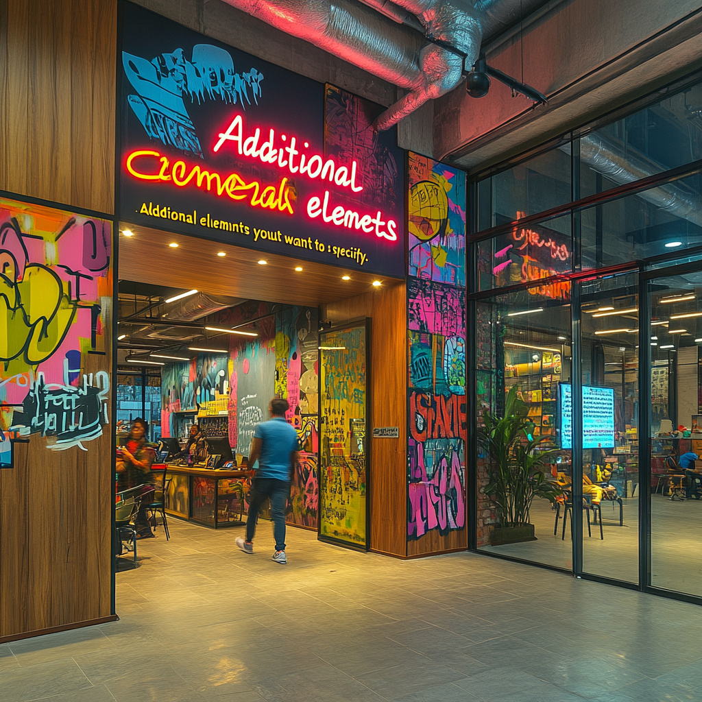 Вход в индийский коворкинг: граффити, неон и полное отсутствие дресс-кода. Здесь заканчивается иерархия и начинается работа. 