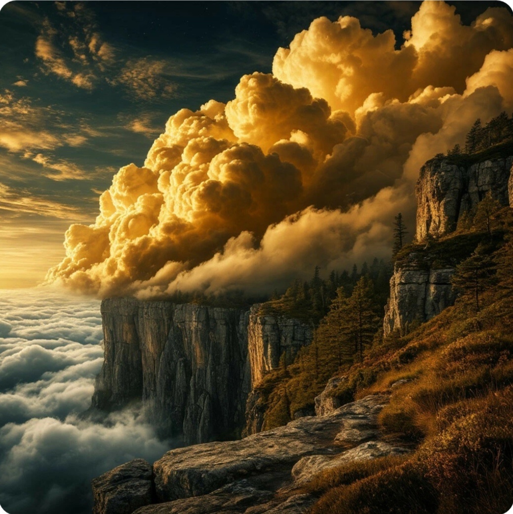 ПО МНЕНИЮ ИИ. НОЧЕВАЛА ТУЧКА ЗОЛОТАЯ НА ГРУДИ УТЕСА ВЕЛИКАНА.