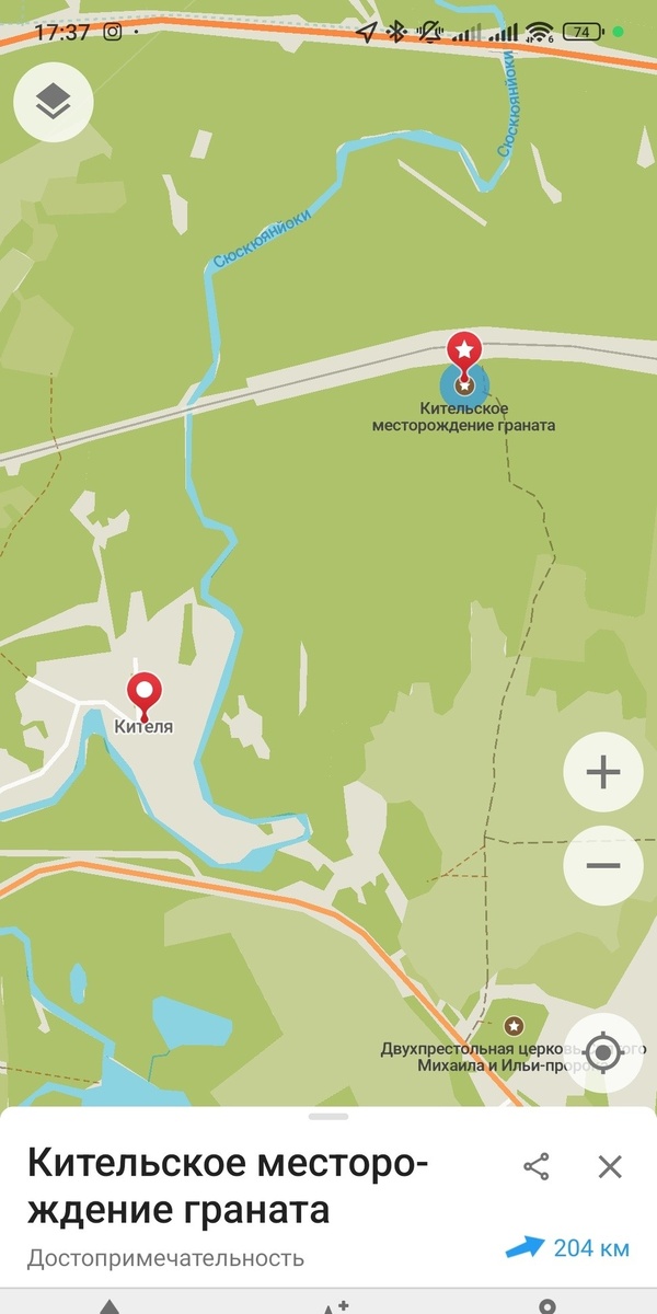 Скриншот карты