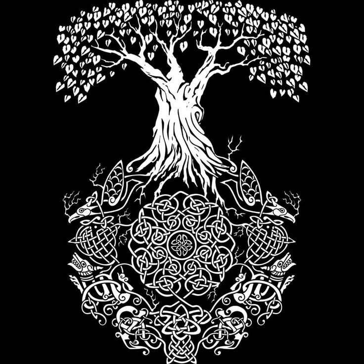 Гигантский ясень - Древо Иггдрасиль