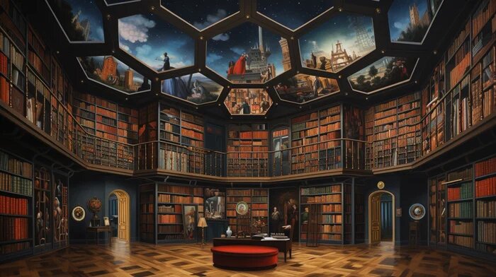 Вавилонская библиотека Борхеса
