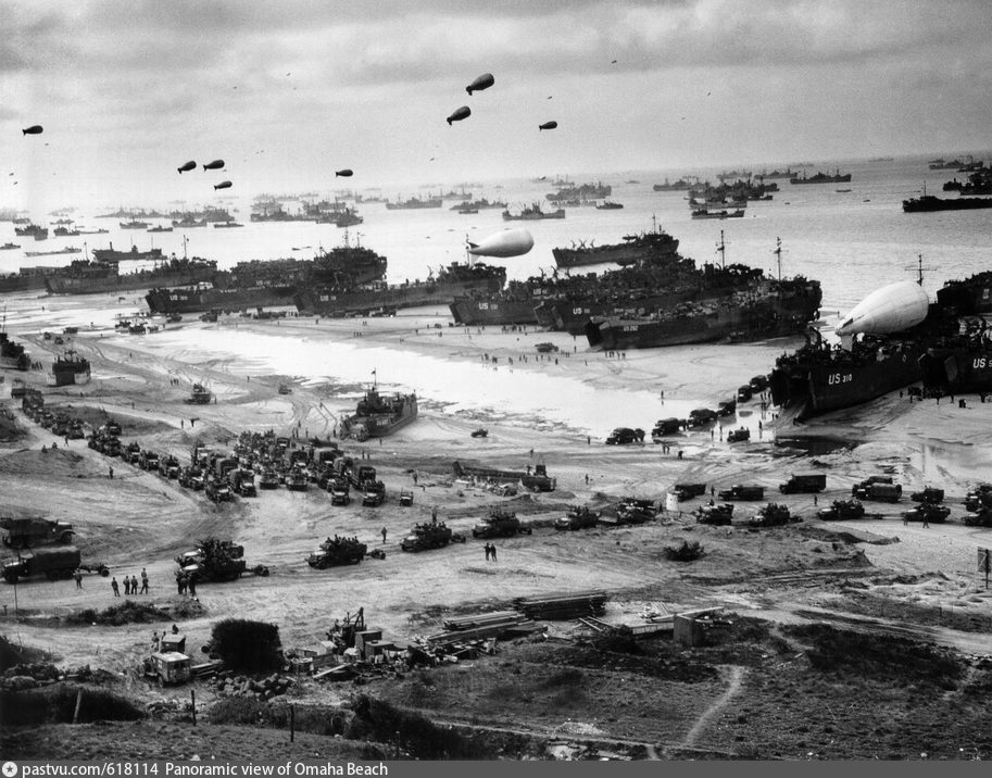 Высадка на берегу Нормандии. Фото: https://pastvu.com