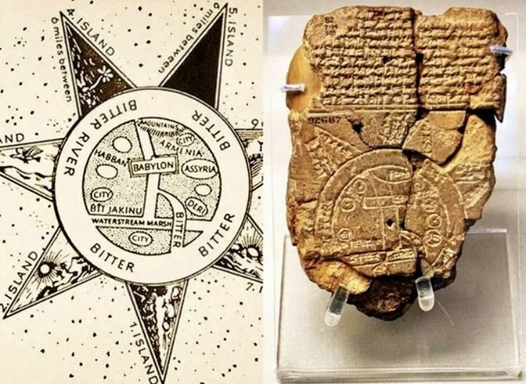 Вавилонская карта мира. Из открытых сетевых источников