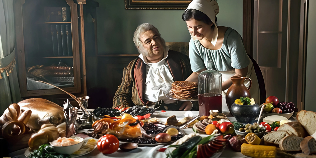 «Великие и еда». И. А. Крылов. Много ли надо человеку?