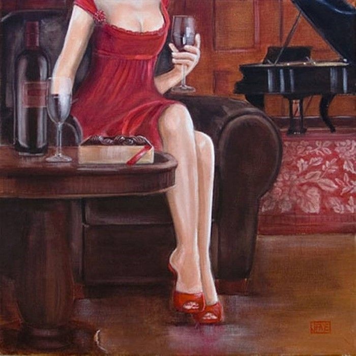 Талантбек Чекиров "Дама с бокалом" из свободных источников