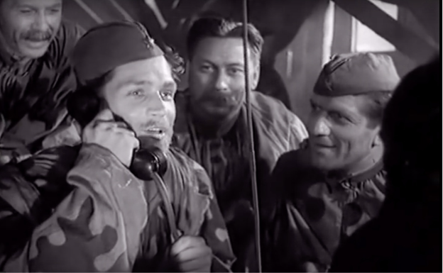 «Звезда» экранизация 1949г. На кадре – Травкин, Мамочкин и Аниканов.