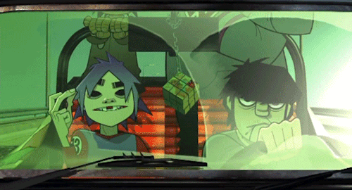 2-D и Мёрдок в клипе 19-2000 (2001)