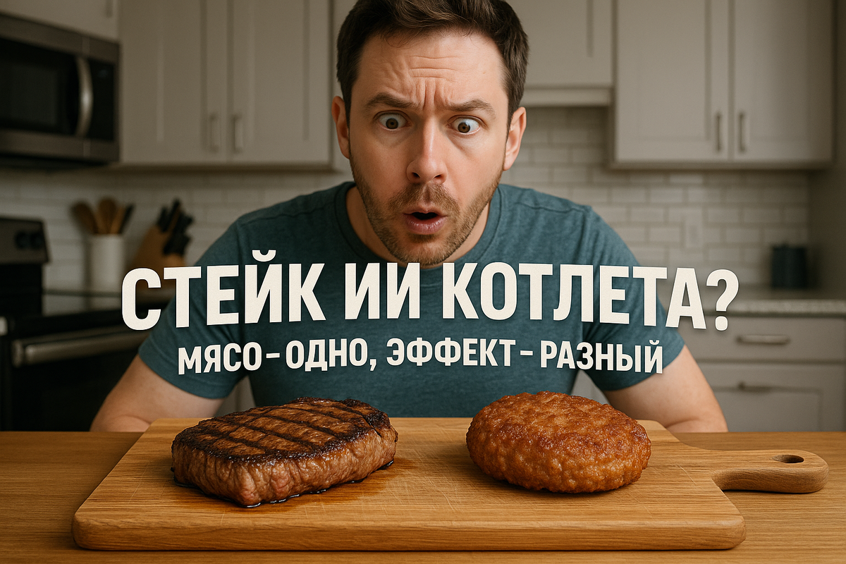 одно и то же мясо может вести к разным последствиям - вопрос в форме, а не в качестве