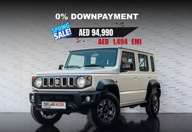 Suzuki Jimny (5 дверей) стоит на местном рынке чуть дороже.