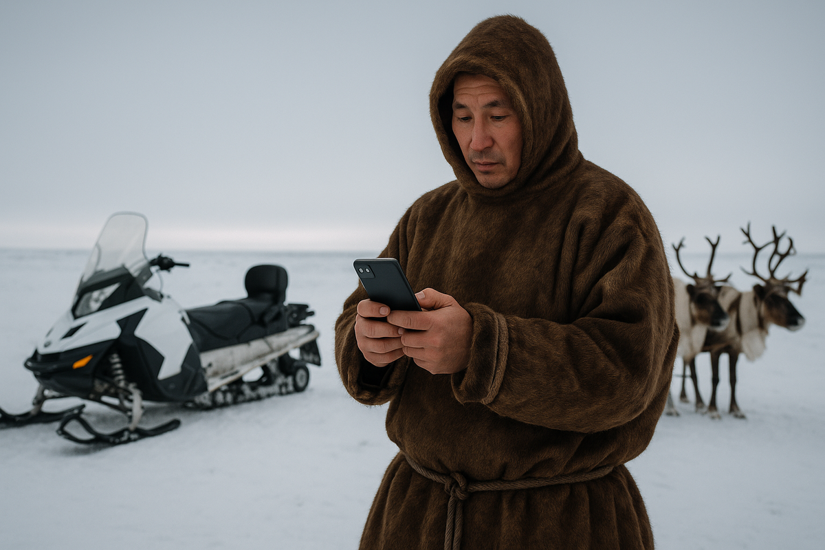 Связь с городом. Даже в пургу