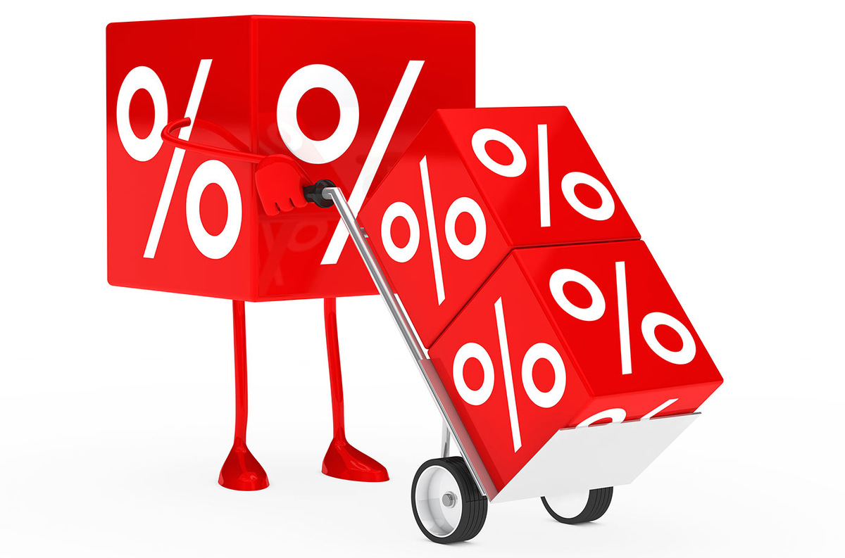 На дополнительные деньги банк стал начислять проценты по ставке 40% годовых. Фото Freepik www.freepik.com/free-photo/sale-cube-using-trolley_955461.htm