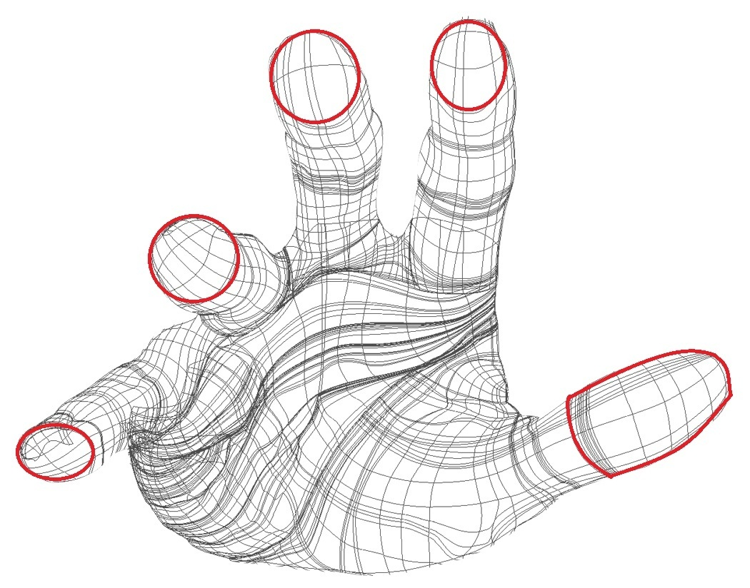 Пальцы на бумаге