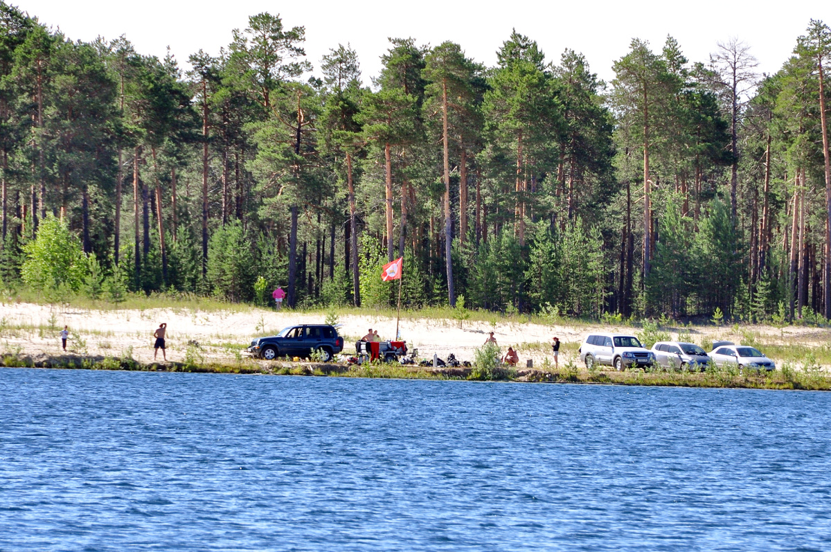 Снято на ультразум с противоположного берега