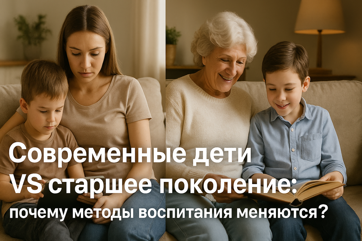 Современные дети VS старшее поколение: почему методы воспитания меняются?