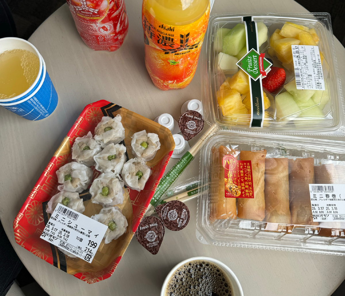 Еда из супермаркета Японии