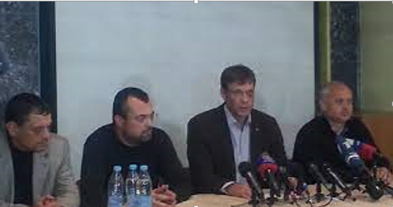 Юрий Барбашов на заседании движения "Юго-Восток в Донецке.