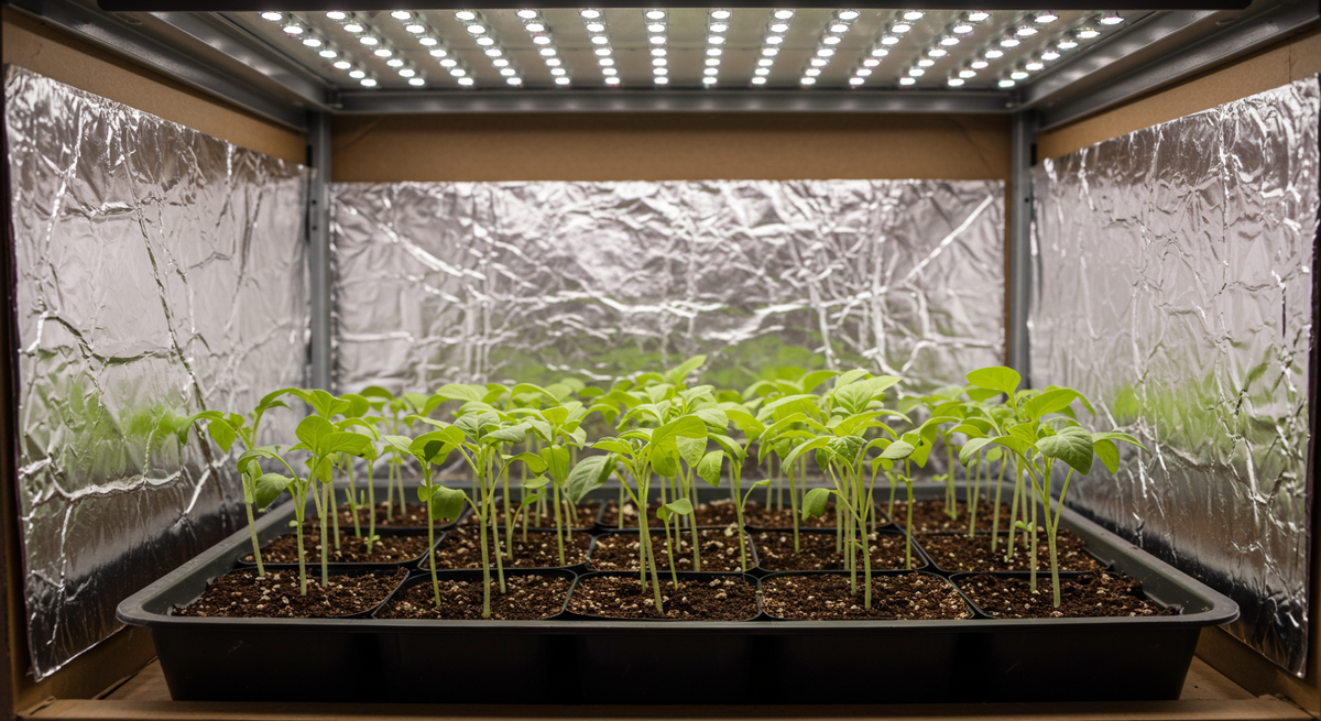 Обычная пищевая фольга, прикрепленная к картону, прекрасно отражает свет