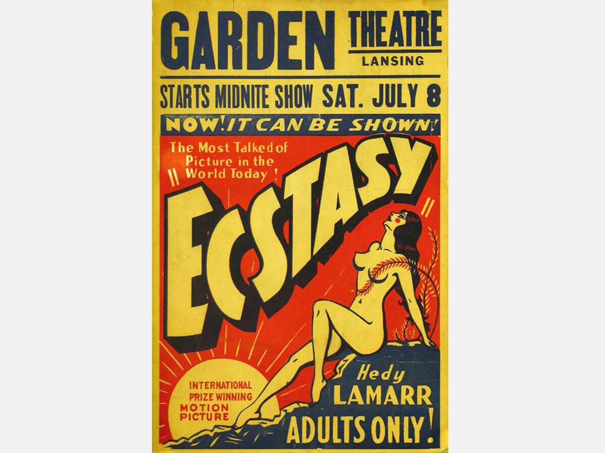 Только для взрослых. Афиша фильма «Экстаз»