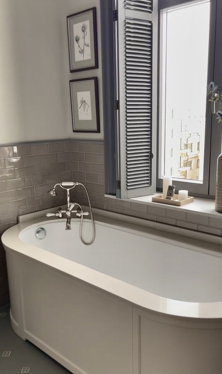 Санузел в квартире в доме старого фонда. Дизайн проект студии VVDESIGN (www.vvdesign.ru)