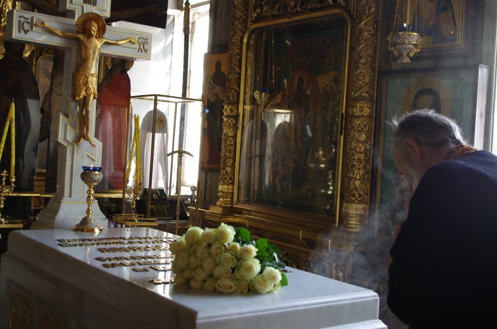 Иеромонах Иов (Петров) в Елоховском соборе