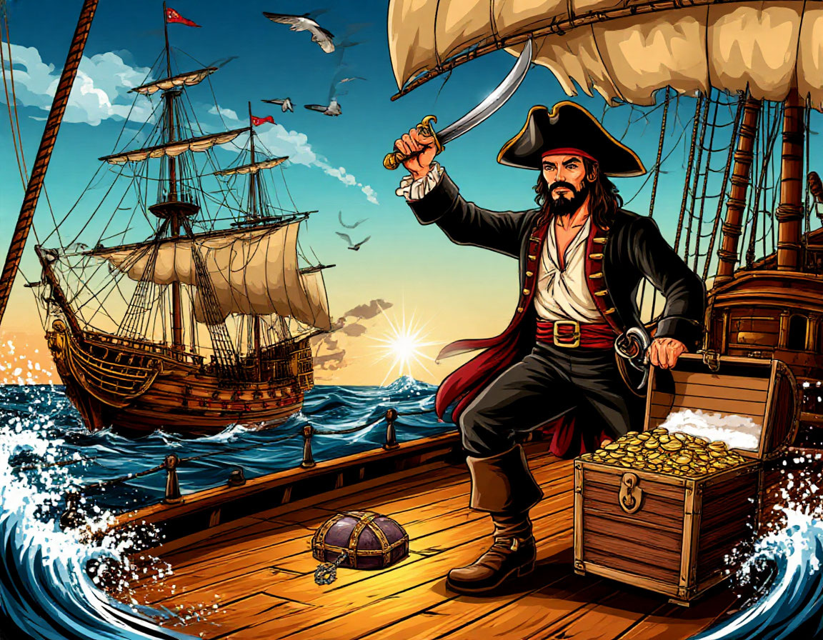 Пираты глазами ИИ