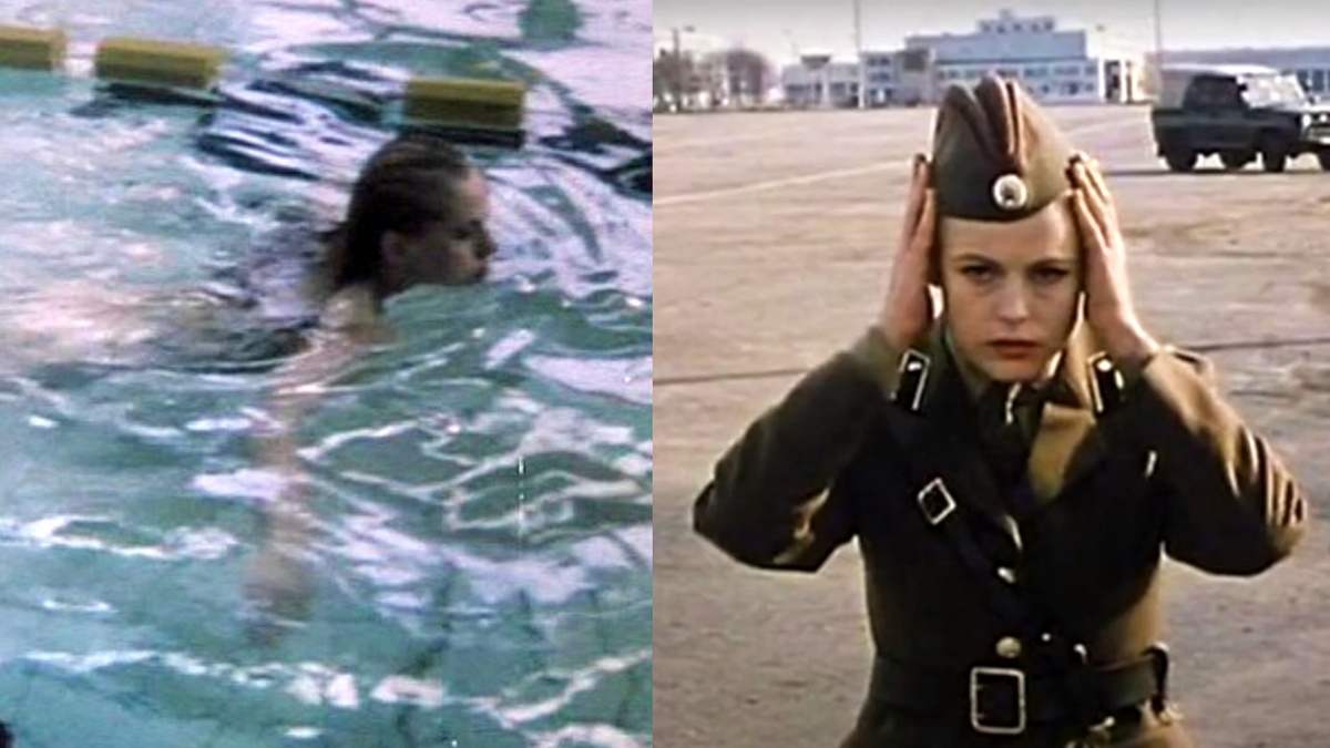 Фрагмент "той самой сцены" в бассейне, «Сто дней до приказа», 1990